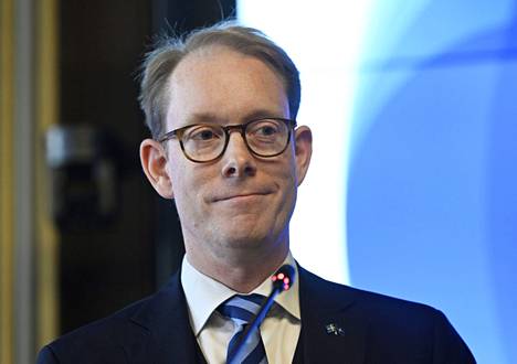 Ruotsin ulkoministeri Tobias Billström Helsingin-vierailullaan 21. lokakuuta.