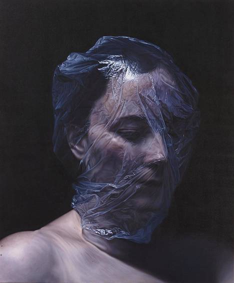 Kari Vehosalo on maalannut useita versioita Dorian Grayn muotokuvasta. Kuvan maalaus on vuodelta 2013.