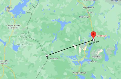 Авиабаза Оленья расположена на Кольском полуострове, до границы с Финляндией от неё – около 150 километров. 