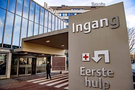 Sairaalan sisäänkäynti Rotterdamissa.