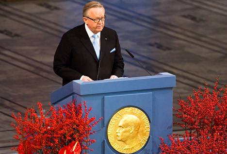 Martti Ahtisaari sai Nobelin rauhanpalkinnon vuonna 2008. 