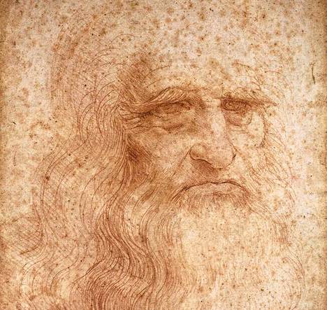 Renessanssinero Leonardo da Vincin omakuvaksi otaksuttu teos.