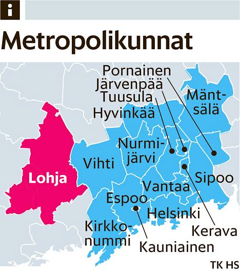 Lohja havittelee pääsyä osaksi Helsingin seudun metropolia - Kaupunki |  