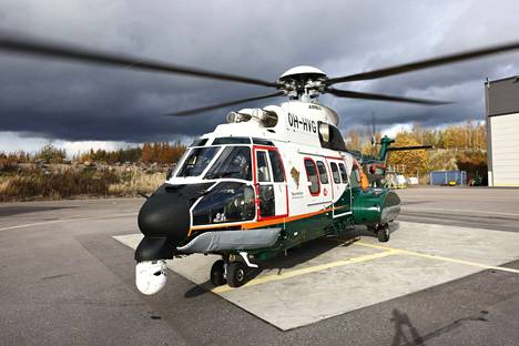 Poliisin tiedotteen mukaan harjoituksessa käytetään helikoptereita. Vuonna 2021 otetussa kuvassa on Rajavartiolaitoksen helikopteri.