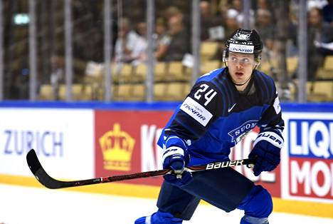 Kasperi Kapanen teki Suomen toisen maalin. Kuva on vuodelta 2018.