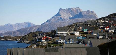 Näkymä Grönlannin pääkaupungissa Nuukissa viime syyskuussa.