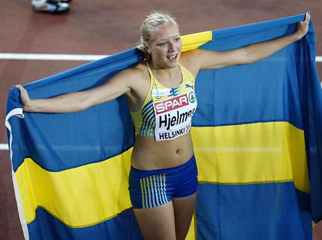 Moa Hjelmer voitti 400 metrin EM-kultaa Helsingissä vuonna 2012.
