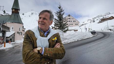 Thomas Zilliacus kuvattuna Itävallan St. Christophin alppikylässä vuonna 2022.