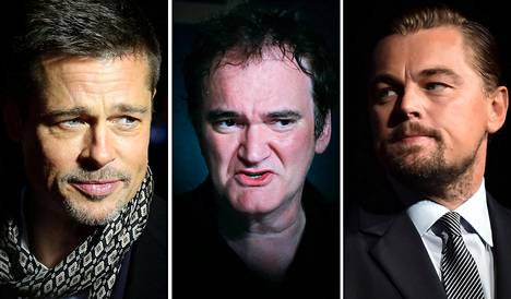Brad Pitt, Quentin Tarantino ja Leonardo DiCaprio.