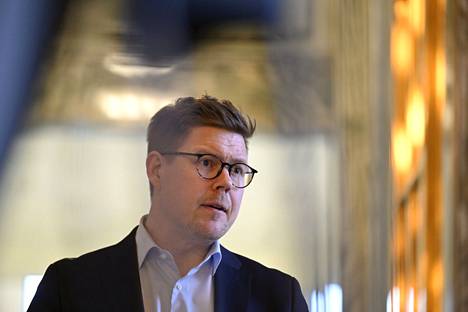 Antti Lindtman on toiminut ryhmän puheenjohtajana vuodesta 2015. Kuvassa Lindtman eduskunnassa keskiviikkona.