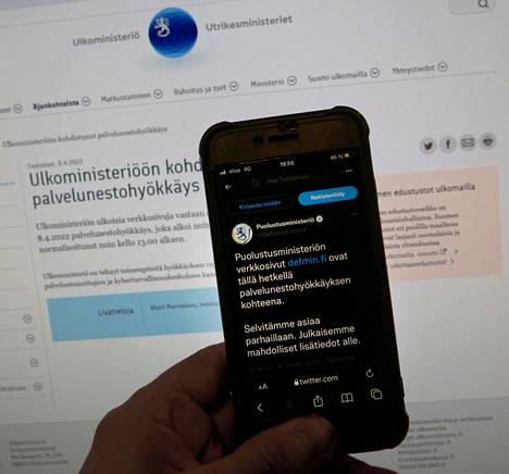 Palvelunestohyökkäys Suomen ulkoministeriön ja puolustusministeriön verkkosivuille sattui samalle päivälle kuin Ukrainan presidentin Volodymyr Zelenskyin puhe eduskunnalle.