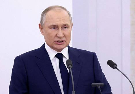 Venäjän presidentti Vladimir Putin Kremlissä viime viikolla 26. huhtikuuta.