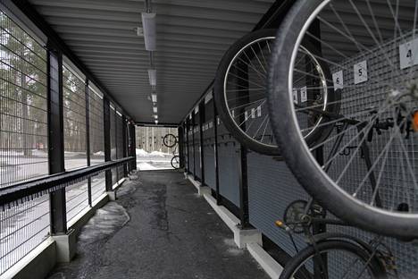 Bicycles can now be stored right in the yard of the barracks. 