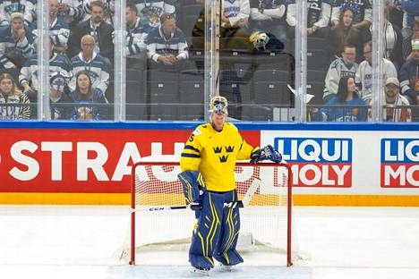Magnus Hellberg has played most of the Swedish games in the World Cup.