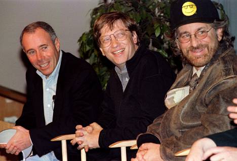 David Geffen, Bill Gates ja Steven Spielberg kertoivat DreamWorksin ja Microsoftin yhteistyöstä vuonna 1995.