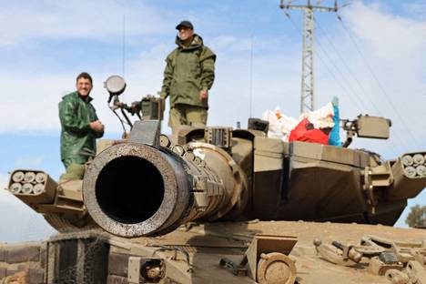 Israeli soldiers at the Gaza border on Friday.