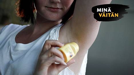 EU haluaa selvittää, pääseekö deodoranttien alumiini ihon läpi.