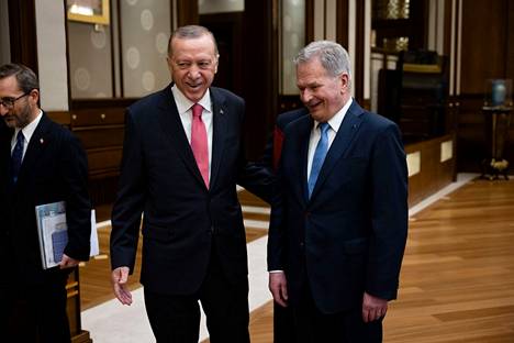 Presidentti Sauli Niinistö tapasi Turkin presidentin Recep Tayyip Erdoğanin Ankarassa perjantaina. 