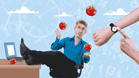 Tutkija neuvoo vitkuttelijaa tekemään töitä vaikkapa 25 minuuttia ja pitämään sitten viiden minuutin tauon. Tämä niin sanottu tomaattitekniikka keventää hankalaa taakkaa.