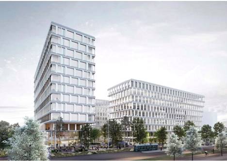 Uutta hotelli- ja toimistorakentamista on tulossa Tietotielle Vantaalle suunnitellun raitiotien varrelle.