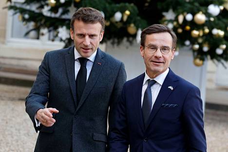 EU:n puheenjohtajamaan Ruotsin pääministeri Ulf Kristersson vieraili tiistaina Ranskassa, jossa hän keskusteli presidentti Emmanuel Macronin kanssa muun muassa Ukrainan tukemisesta.