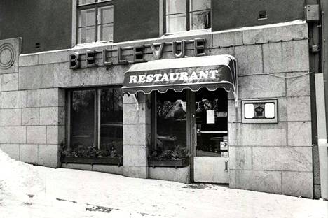 Toimintansa nyt lopettanut ravintola Bellevue aloitti toimintansa yli 100 vuotta sitten. Kuvassa ravintola Bellevue vuonna 1987.