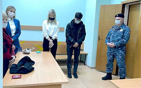 Anastasia Chistova and Ruslan Bobiyev listened to a reading of their sentences in a courtroom in Moscow on Friday.