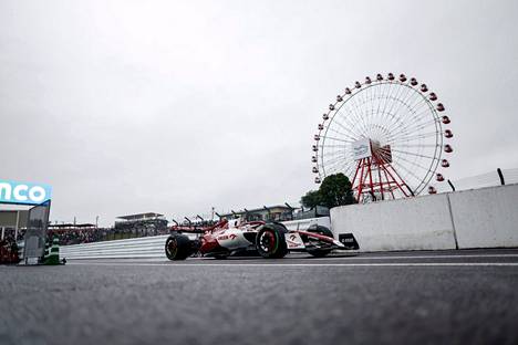 Alfa Romeolla oli erityinen vieras Japanin osakilpailussa.