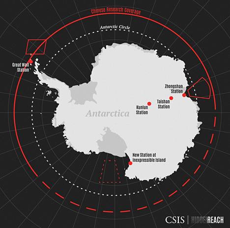 Kiinan viides tutkimusasema laajentaa maan läsnäoloa Antarktiksella.