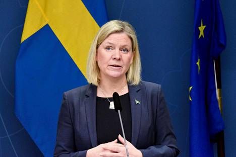 Ruotsin pääministeri Magdalena Anderssonilla on todettu koronatartunta. 