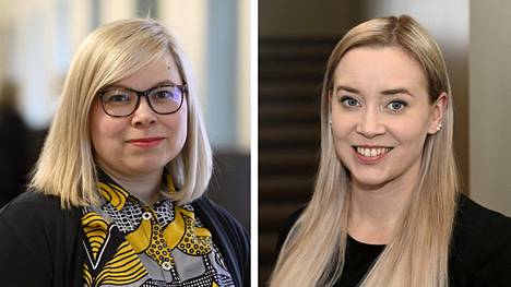 Saara Hyrkkö ja Sofia Virta ovat vihreiden toisen kauden kansanedustajia.
