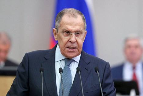 Venäjän ulkoministeri Sergei Lavrov vieraili duumassa maanantaina.