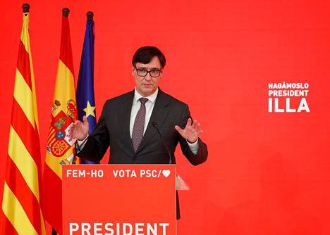 Espanjan entinen terveysministeri Salvador Illa johtaa sosialistipuolueen Katalonian vaaleihin.