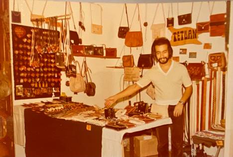Abdelazis Halhul sold what sold best in the 1970s: handmade leather accessories.