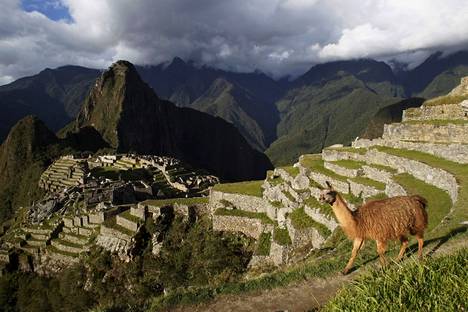 Machu Picchuna tunnetun inkakaupungin rauniot sijaitsevat Andien vuoristossa.
