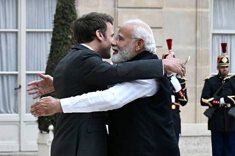 Ranskan presidentti Emmanuel Macron otti Intian pääministerin Narendra Modin vastaan Pariisissa toukokuun alussa.