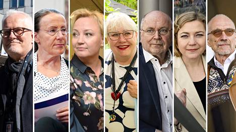 Suomalaiset euroedustajat Petri Sarvamaa (kok), Pirkko Ruohonen-Lerner (ps), Elsi Katainen (kesk), Sirpa Pietikäinen (kok), Eero Heinäluoma (sd), Henna Virkkunen (kok) ja Nils Torvalds (r) kommentoivat EU:n ilmastopolitiikan suuntaa.