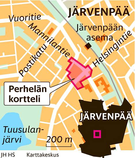 Järvenpää haluaa Perhelän korttelin omistukseensa - Kaupunki 