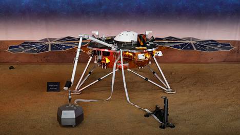 Malliluonnos Nasan Insight Mars-laskeutujasta.