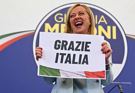 Italian veljet -puolueen johtajasta Giorgia Melonista tulee maan seuraava pääministeri.