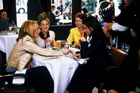 Kim Cattrall, Sarah Jessica Parker, Cynthia Nixon and Kristin Davis in the Single Life series.