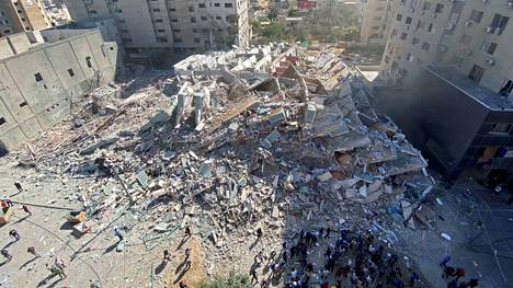 Lähi-itä | Israel väittää toukokuussa tuhoamansa torni­talon olleen Hamasin sähköisen sodan­käynnin väline