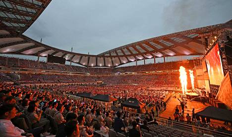 The closing ceremony of the Jamboree was held at the World Cup Stadium in Seoul.