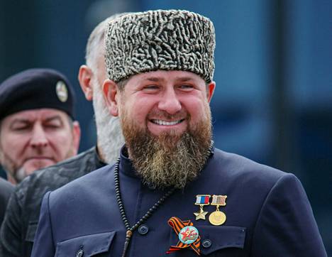 Tšetšenian johtaja Ramzan Kadyrov osallistui 9. toukokuuta voitonpäivän juhlallisuuksiin Groznyissa.