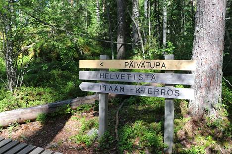Helvetinjärven kansallispuisto sijaitsee Ruovedellä. Sen pinta-ala on noin 50 neliökilometriä.
