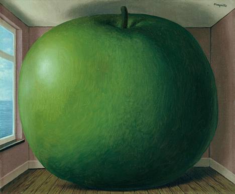René Magritte: La chambre d'écoute, 1958