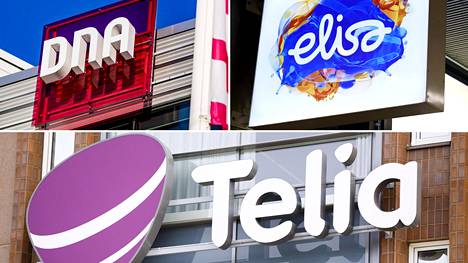 Suomen kolme suurinta teleoperaattoria ovat suuruusjärjestyksessä Elisa, Telia ja Dna.