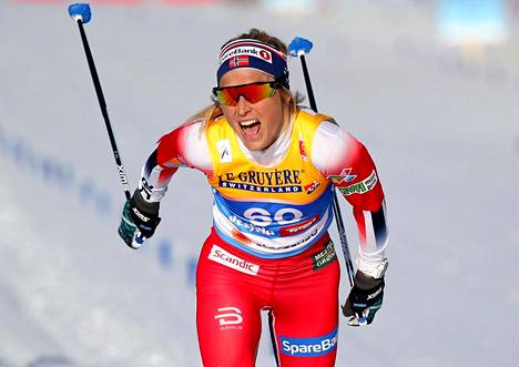 Therese Johaug hiihti jälleen voittajaksi.