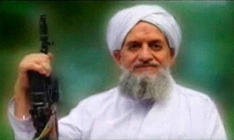 Ayman al-Zawahirin kuva videolla, joka jaettiin tämän noustua terroristijärjestö al-Qaidan uudeksi johtajaksi syyskuussa 2011.
