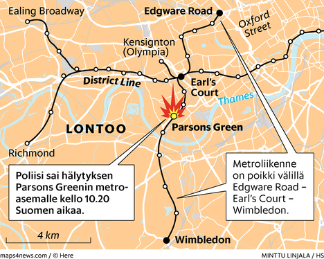 Ämpäripommi kylvi paniikkia Lontoon aamumetrossa – lähes 30 ihmistä  hoidettu sairaalassa - Päivän lehti  